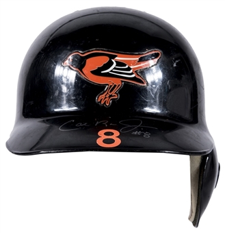 Circa 1995 Cal Ripken Jr. Game Used & Signed Baltimore Orioles Batting Helmet (JT Sports & JSA)